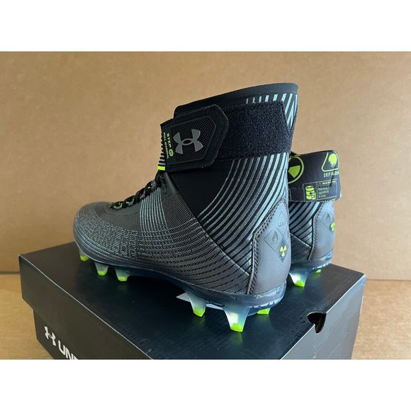 All Sizes - Under Armour Highlight MC Football Black Jet Grey Cleats 3023716-004 main image 2